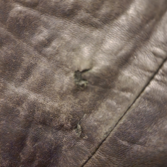 LEATHER BLAZER BY HARVE BERNARD. -MEDIUM- BLACK - Picture 12 of 12